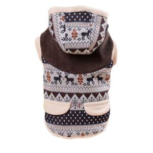 Frenchie World Shop Deer / S Deer & Snow French Bulldog Hooded Coat