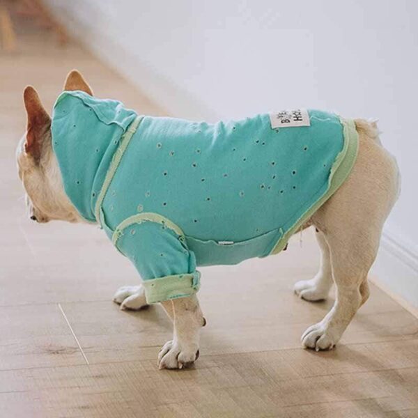 Frenchie World Shop Distressed Slick Dog Hoodie