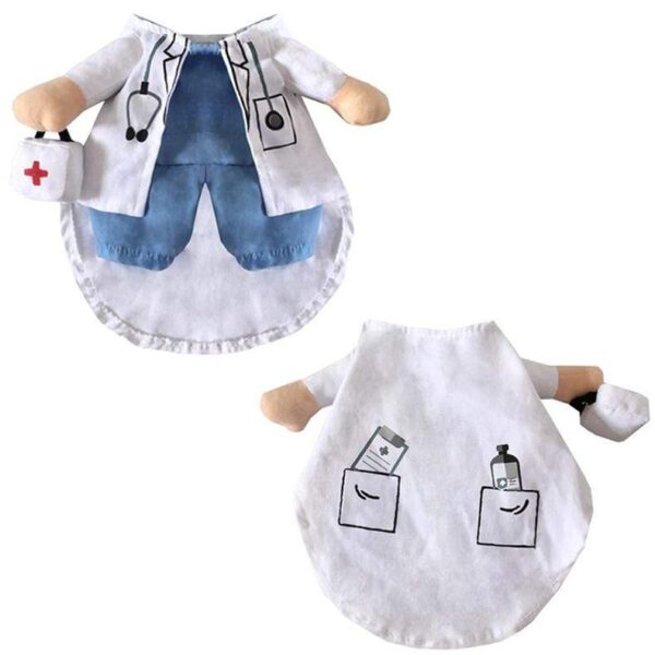 Frenchie World Shop Doctor And Nurse Halloween Dog Costume