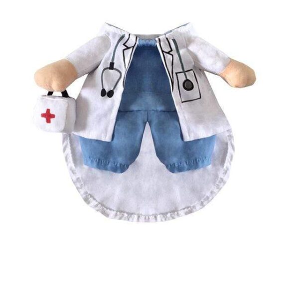 Frenchie World Shop Doctor / L Doctor And Nurse Halloween Dog Costume
