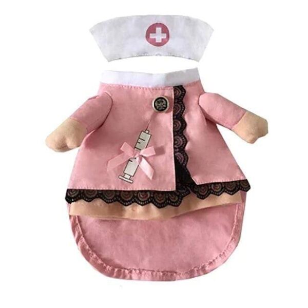 Frenchie World Shop Nurse / L Doctor And Nurse Halloween Dog Costume