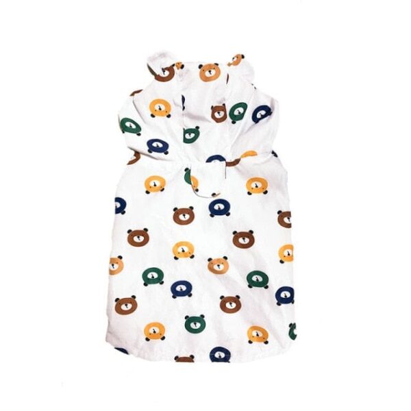 Frenchie World Shop Bear / S Dog Clothes Raincoat for Big Dogs Windbreaker French Bulldog Hoodie Waterproof Dog Clothing Jacket Smile Face Pug Bichon Costume