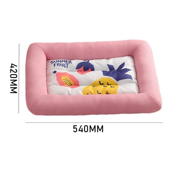 Frenchie World Shop 0 Pink / S / China Dog Cooling Mat Summer Dog Mat Cat Breathable Blanket Large Ice Silk Cool Bed Washable Pet Indoor Sofa Cushion