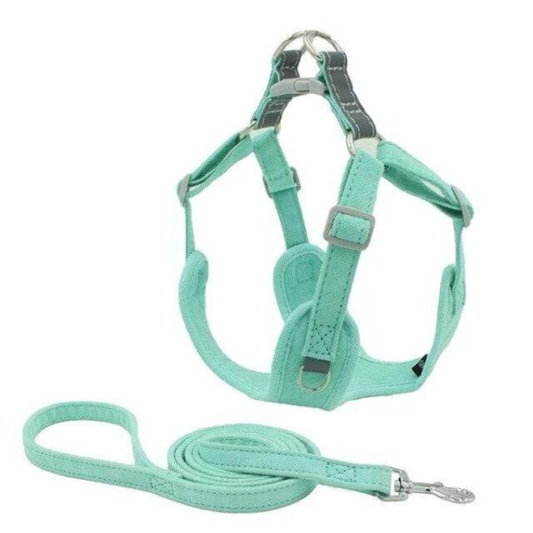 Frenchie World Shop Blue / XXS / China Dog Harness Vest No Pull Puppy Cat Outdoor Walking Harness Leash Set French Bulldog Collars Pet Supplies For Small Medium Dogs