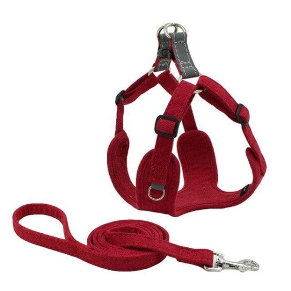 Frenchie World Shop Red / XXS / China Dog Harness Vest No Pull Puppy Cat Outdoor Walking Harness Leash Set French Bulldog Collars Pet Supplies For Small Medium Dogs