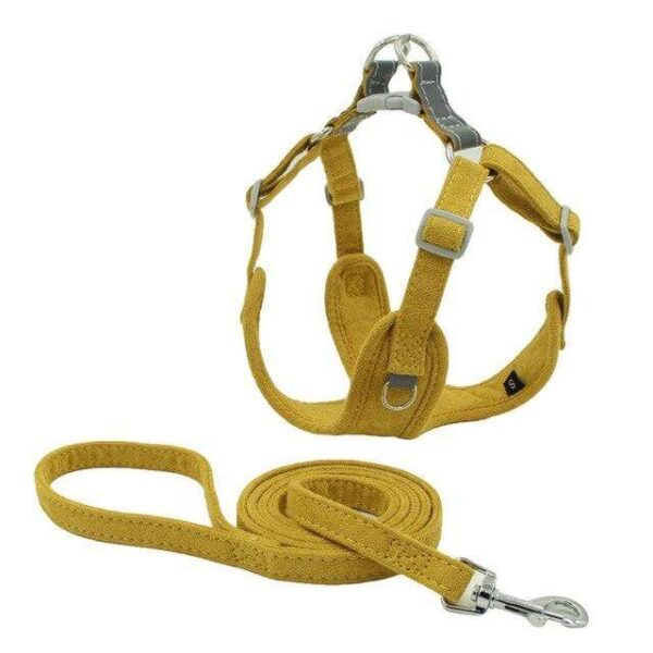 Frenchie World Shop Yellow / XXS / China Dog Harness Vest No Pull Puppy Cat Outdoor Walking Harness Leash Set French Bulldog Collars Pet Supplies For Small Medium Dogs