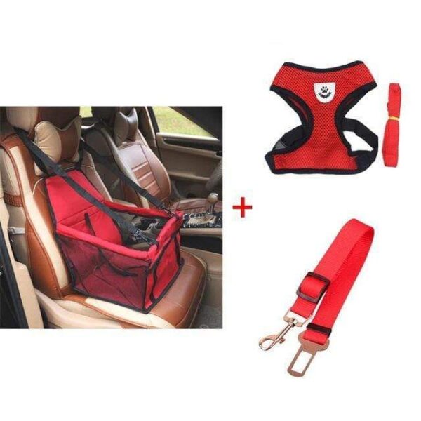 Frenchie World Shop Red Bundle 2 / S Dog Safety Car Set