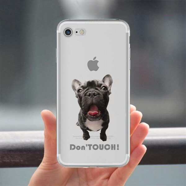 Frenchie World Shop Human accessories "Don't Touch" my iPhone cover case