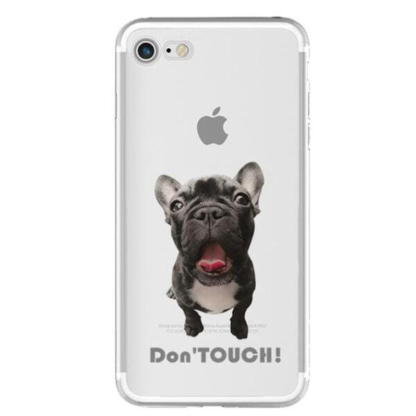 Frenchie World Shop Human accessories pattern 1 / For iphone 5 5S SE "Don't Touch" my iPhone cover case