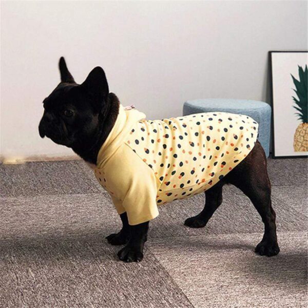 Frenchie World Shop Dotted Light French Bulldog Hoodie