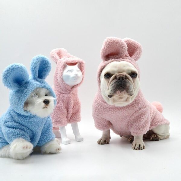 Frenchie World Shop Easter Bunny Fleece French Bulldog Hoodie