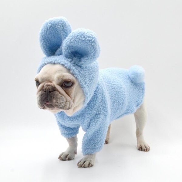 Frenchie World Shop Easter Bunny Fleece French Bulldog Hoodie