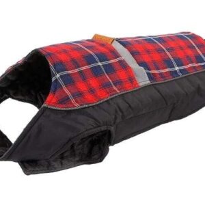 Frenchie World Shop Red / XS English Plaid Reversible Warm French Bulldog Jacket
