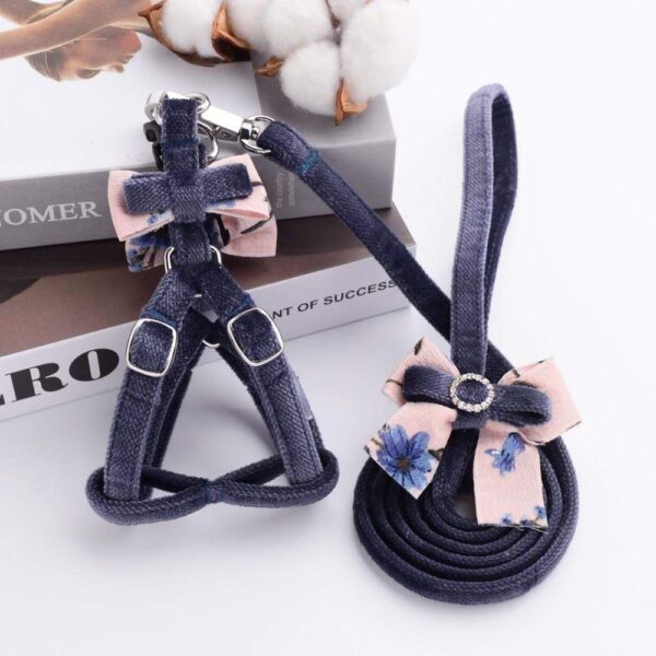 Frenchie World Shop Fashion Forest Harness And Leash Set