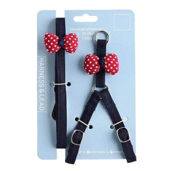 Frenchie World Shop B018 Harnesses Set 7 / L Fashion Forest Harness And Leash Set