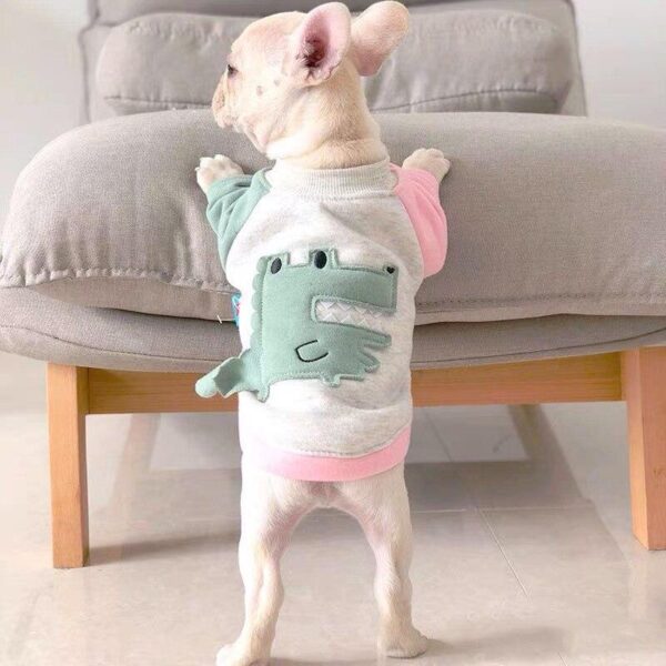 Frenchie World Shop Fashion Pug French Bulldog Clothes Winter Warm Pet Puppy Hoodie Dog Coat Schnauzer Chihuahua Jacket for Small Medium Dogs SPC03