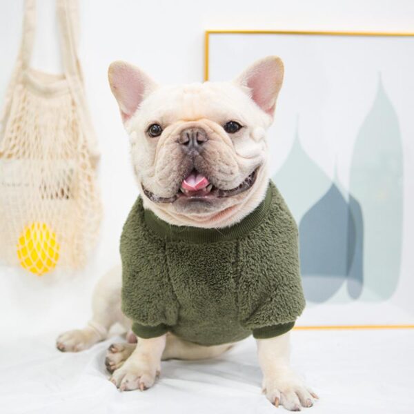 Frenchie World Shop Faux Fur French Bulldog Sweatshirt