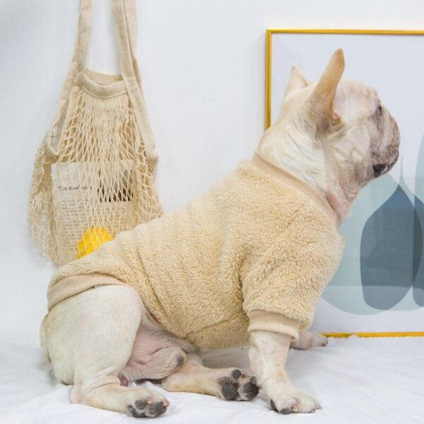 Frenchie World Shop Faux Fur French Bulldog Sweatshirt