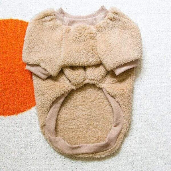 Frenchie World Shop apricot / L Faux Fur French Bulldog Sweatshirt