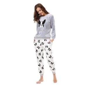 Frenchie World Shop Flannel Women Pajamas