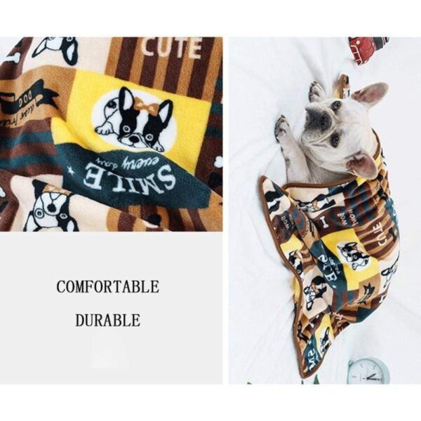 Frenchie World Shop Fleece French Bulldog Blankets