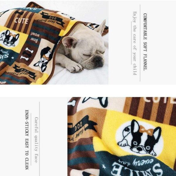 Frenchie World Shop Fleece French Bulldog Blankets