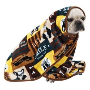 Frenchie World Shop A / L / United States Fleece French Bulldog Blankets