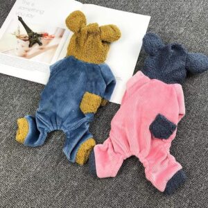 Frenchie World Shop Fleece Teddy-Bear Jumpsuit