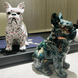 Frenchie World Shop 0 Floral French Bulldog Statue