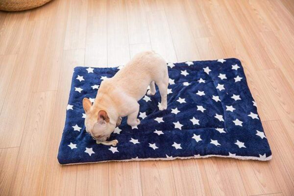 Frenchie World Shop Fluffy Dog Sleeping Pad Blanket