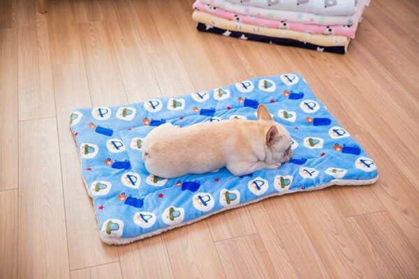 Frenchie World Shop Fluffy Dog Sleeping Pad Blanket