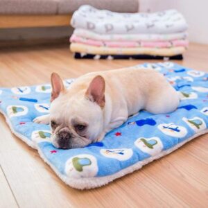 Frenchie World Shop Fluffy Dog Sleeping Pad Blanket