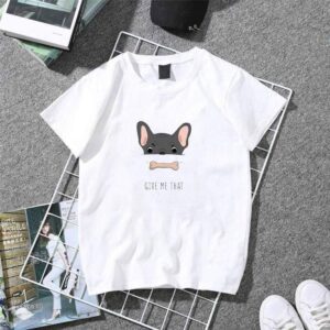 Frenchie World Shop French And Bone T-Shirt