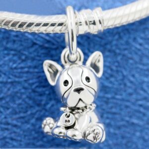 Frenchie World Shop French Bulldog 925 Sterling Silver Charm