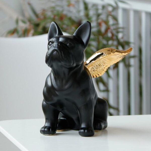 Frenchie World Shop French Bulldog Angel Handmade Statue