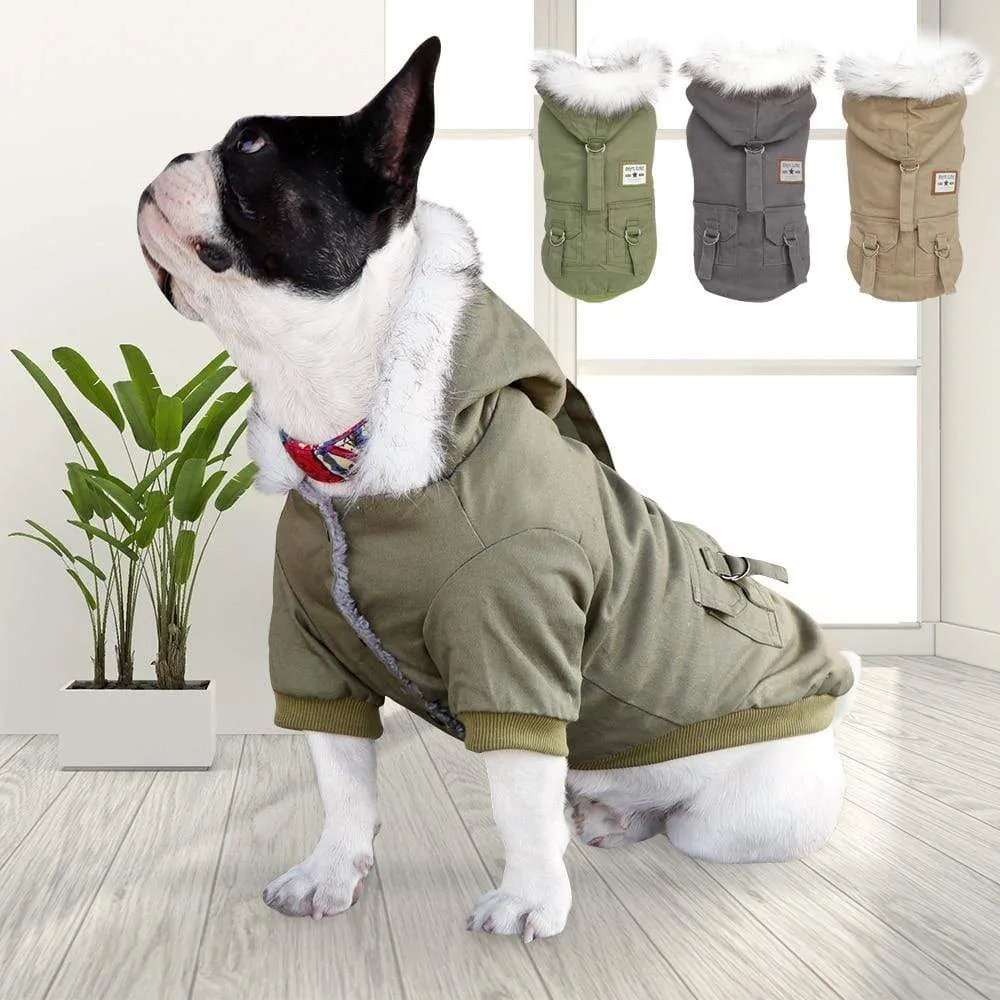 French Bulldog Army Winter Jacket Frenchie World