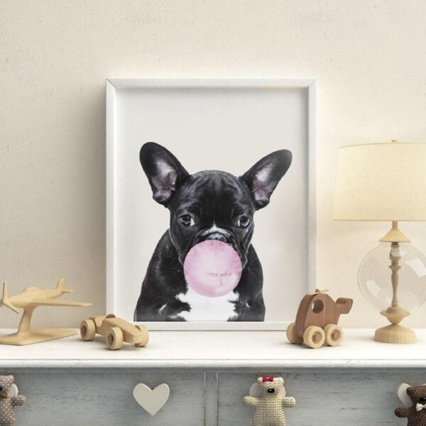 Frenchie World Shop French Bulldog Art Canvas Print