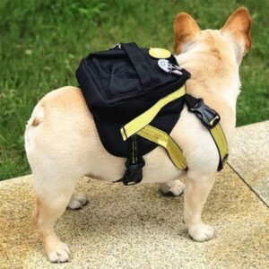 Frenchie World Shop Yellow Backpack Only / L Chest 58-76cm French bulldog Backpack Harness