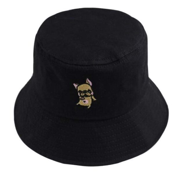 Frenchie World Shop Black French Bulldog Bucket Hat