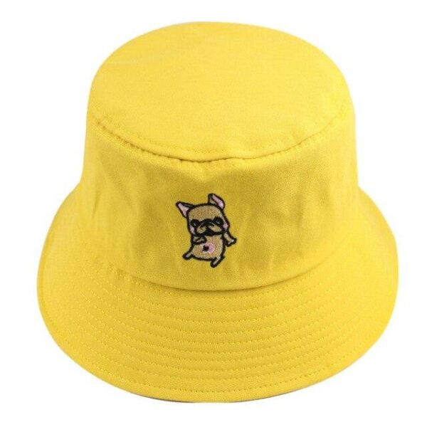 Frenchie World Shop Yellow French Bulldog Bucket Hat