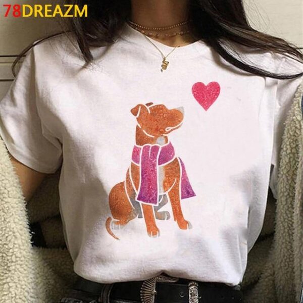 Frenchie World Shop 27605 / L French Bulldog Bull Terrier top tees female print japanese kawaii grunge white t shirt top tees t shirt streetwear