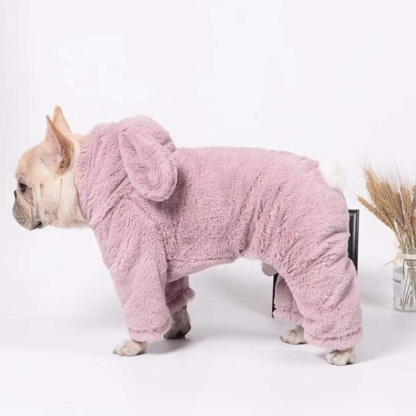 Frenchie World Shop Pink / XL French Bulldog Bunny Jumpsuit Hoodie