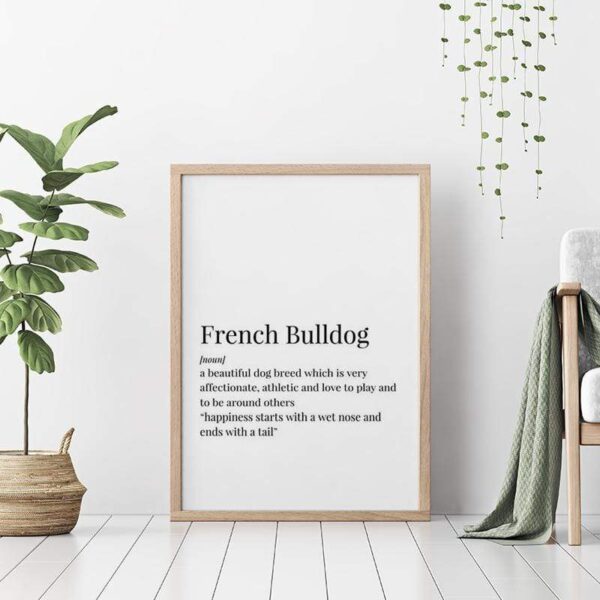 Frenchie World Shop 60x80 cm No Frame / PH1713 French Bulldog Canvas Definition