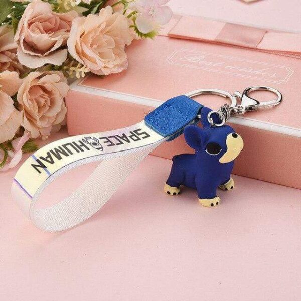 Frenchie World Shop 5 French Bulldog Cartoon Keychains