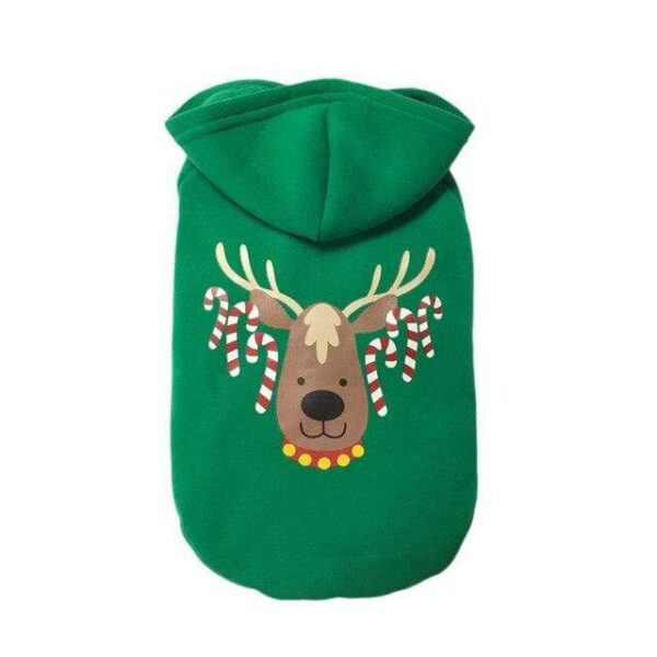 Frenchie World Shop green A / L French Bulldog Christmas Hoodies