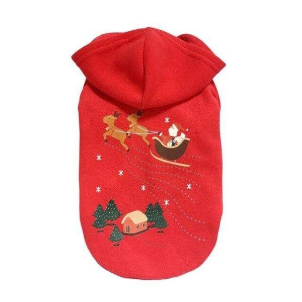 Frenchie World Shop red A / L French Bulldog Christmas Hoodies