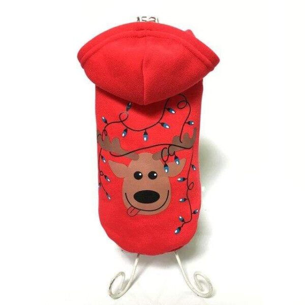 Frenchie World Shop red E / L French Bulldog Christmas Hoodies