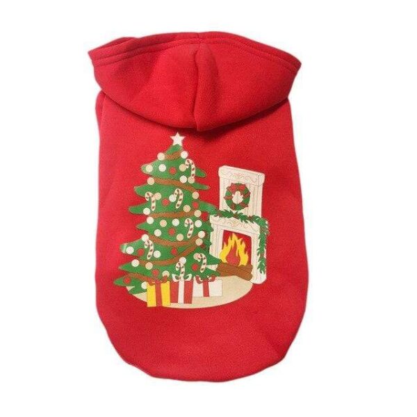 Frenchie World Shop red F / L French Bulldog Christmas Hoodies
