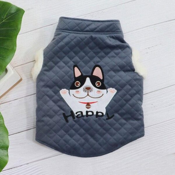 Frenchie World Shop Blue / XXL French Bulldog Clothing Winter Pug Clothes Poodle Pomeranian Schnauzer Welsh Corgi Dog Coat Jacket Frenchie Dog Costume Dropship