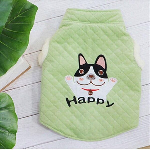 Frenchie World Shop Green / M French Bulldog Clothing Winter Pug Clothes Poodle Pomeranian Schnauzer Welsh Corgi Dog Coat Jacket Frenchie Dog Costume Dropship